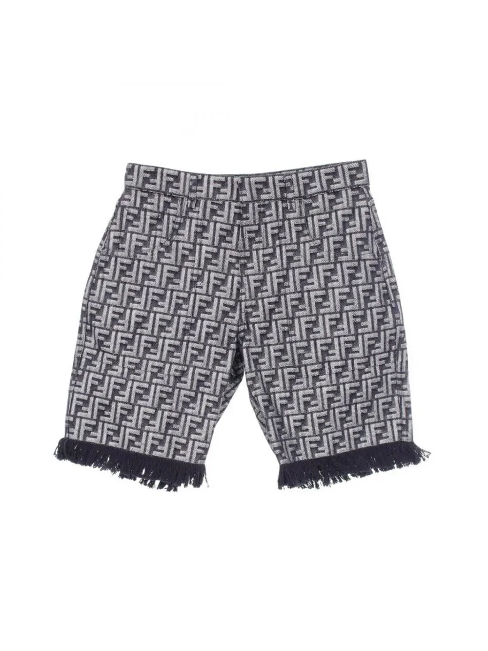 Fendi Denim Pants Zucchini Fringe Half Cotton